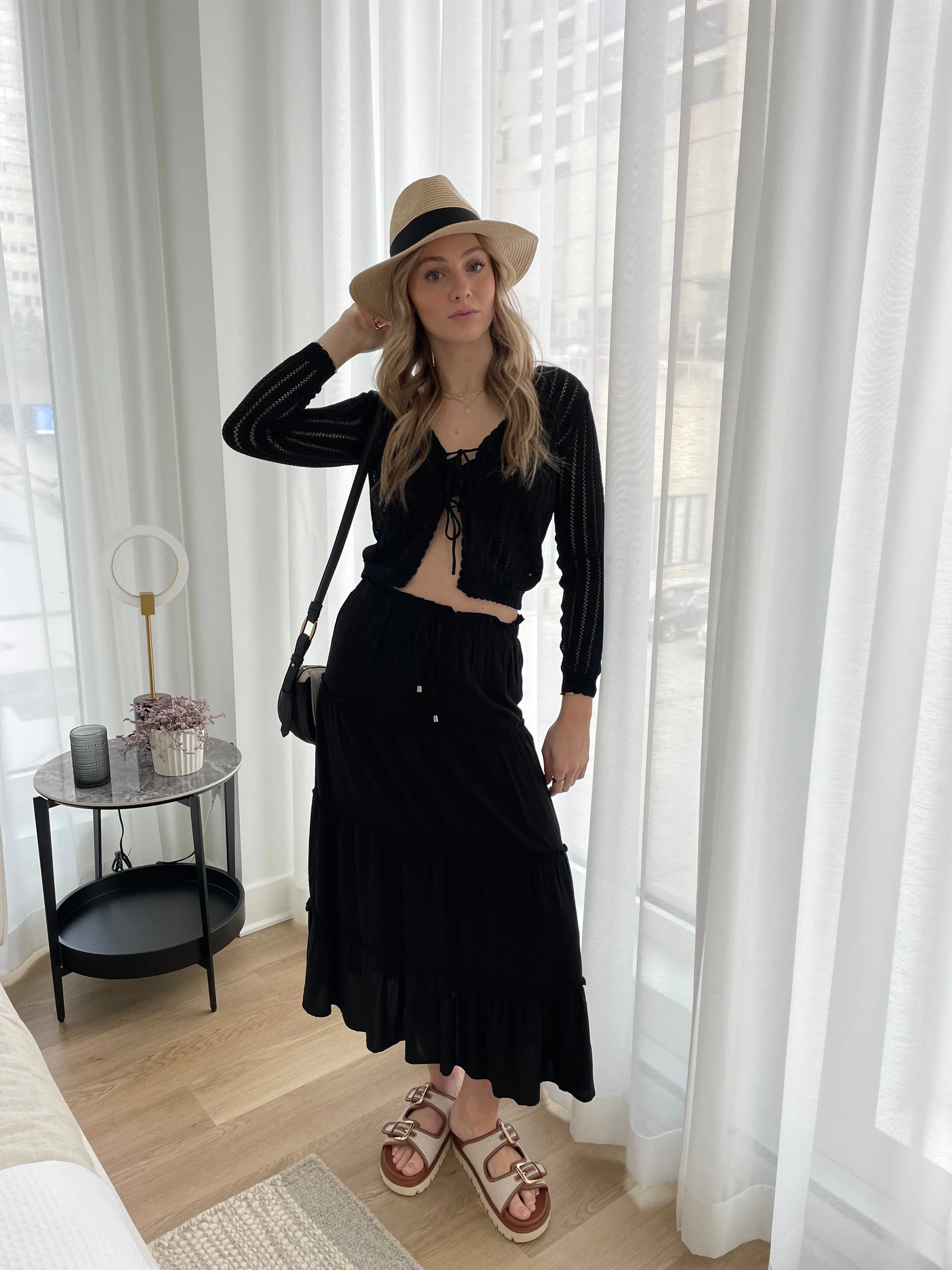 STASSI|Long-sleeve crochet Cardigan||STASSI|Cardigan en crochet à manches longues sold by Point Zero product image thumbnail 2