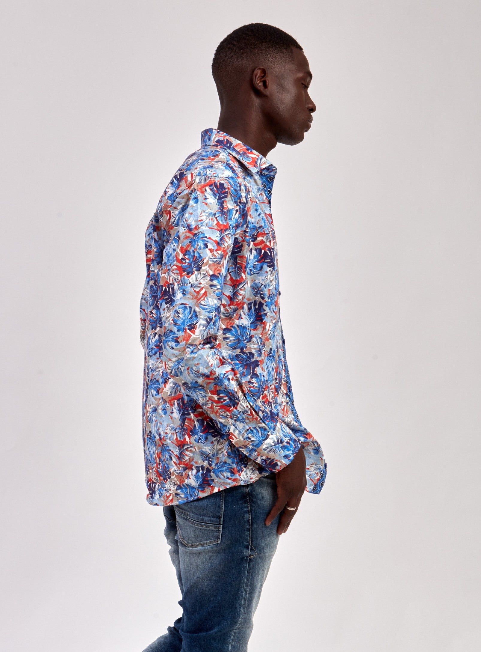 SEMI-FIT SHIRT | SWIRLS-FIRE sold by Point Zero
