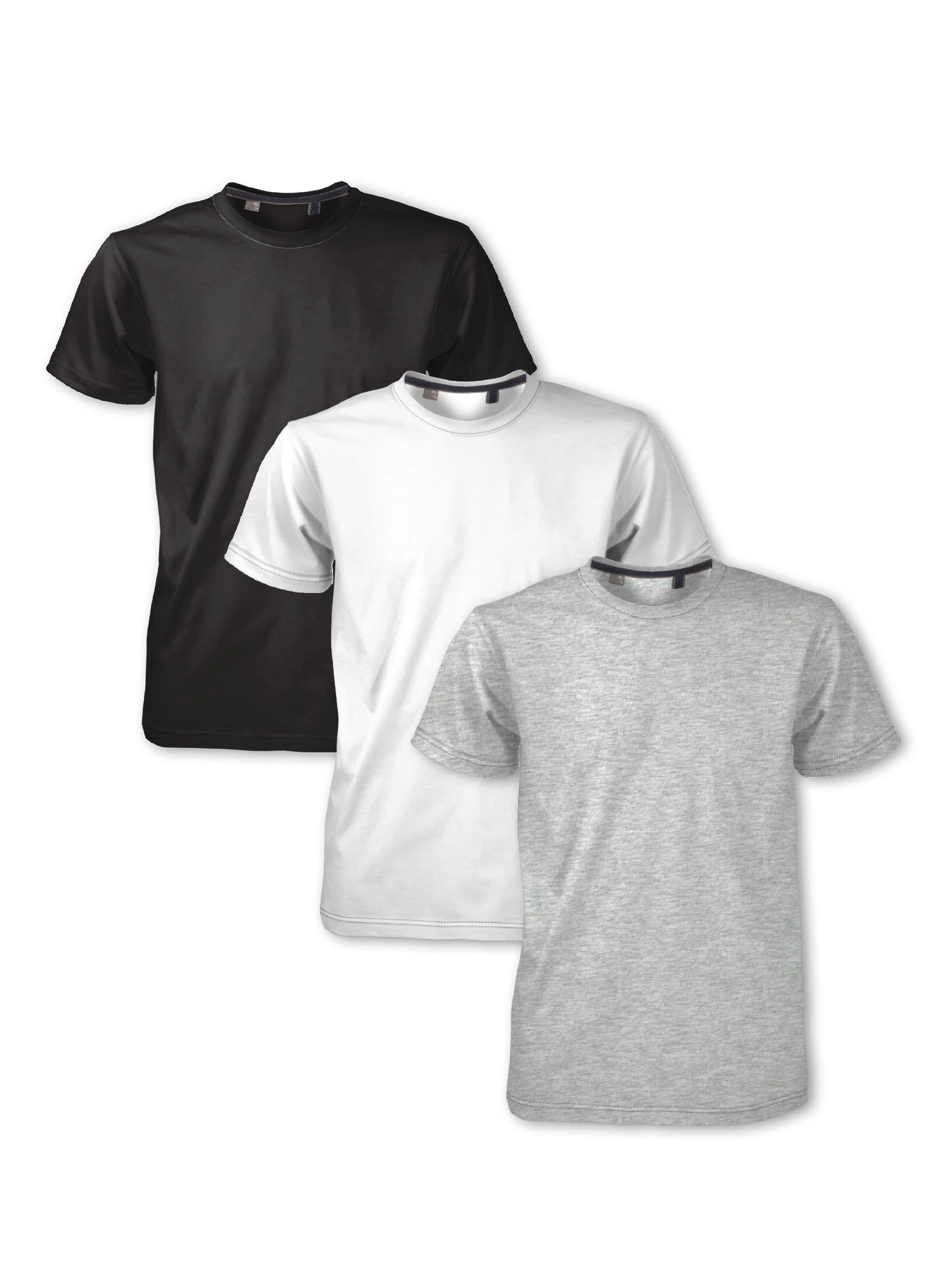 3-Pack Cotton Crew T-shirt || Paquet de 3 t-shirts col rond en coton sold by Point Zero product image thumbnail 5