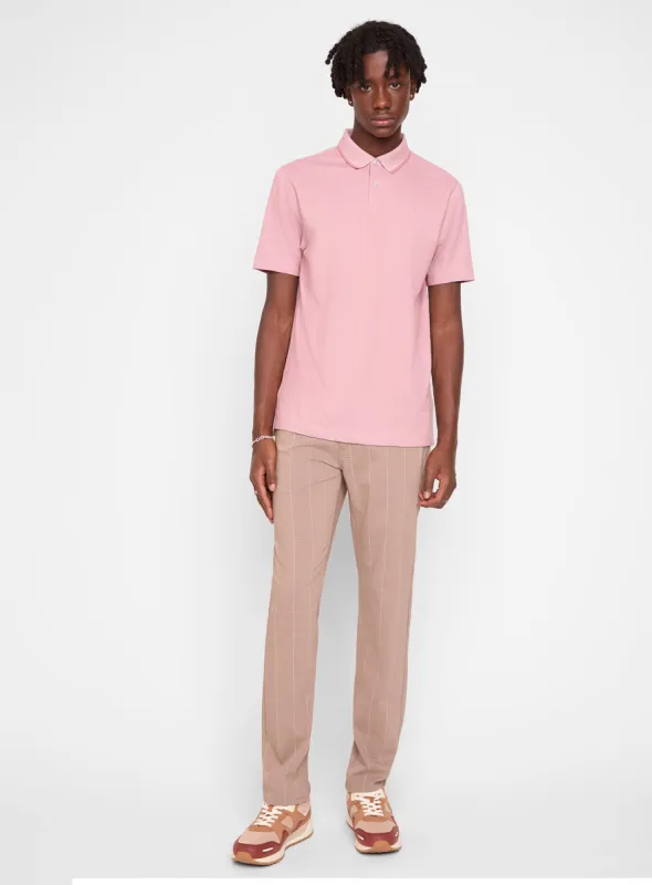 WILL| Flex square print 5 pocket pants||WILL|Pantalons à cinq poches avec impression carrée en tissu extensible sold by Point Zero