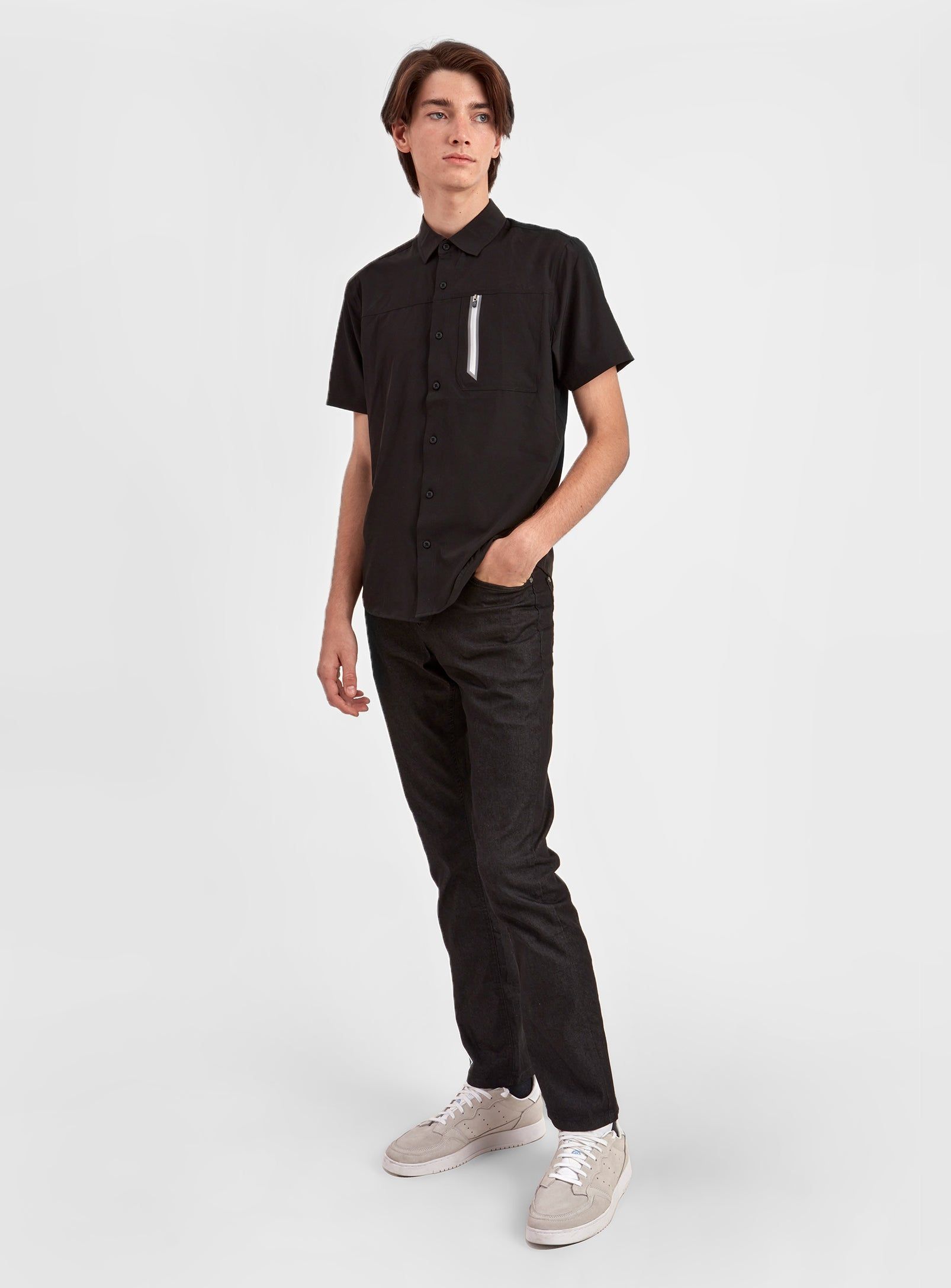 WAYY | Solid 4-way-stretch dry edition shirt || WAYY | Chemise solide en édition sèche extensible dans les 4 sens sold by Point Zero product image thumbnail 5