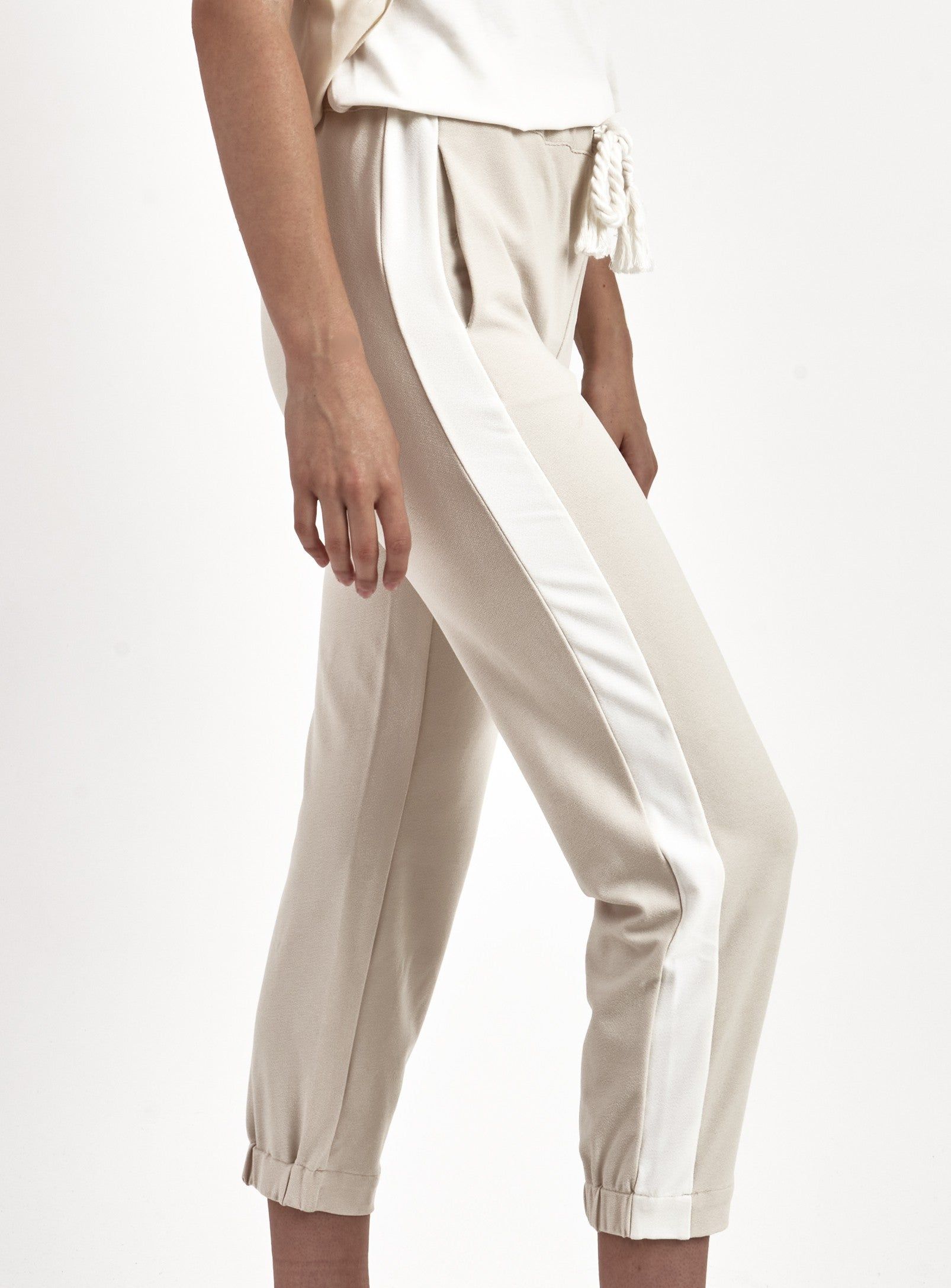 JOGGER CAPRI PANT-ALMOND sold by Point Zero product image thumbnail 2