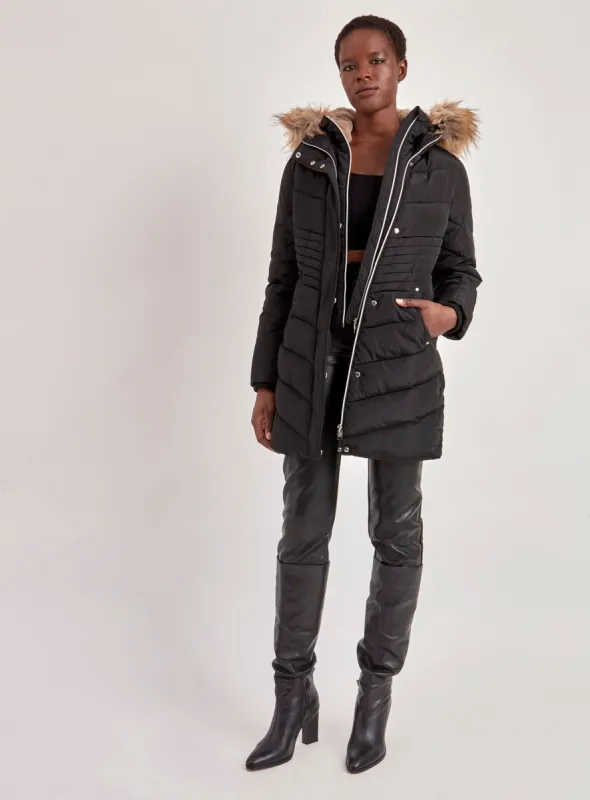 QUILTED JACKET-BLACK sold by Point Zero