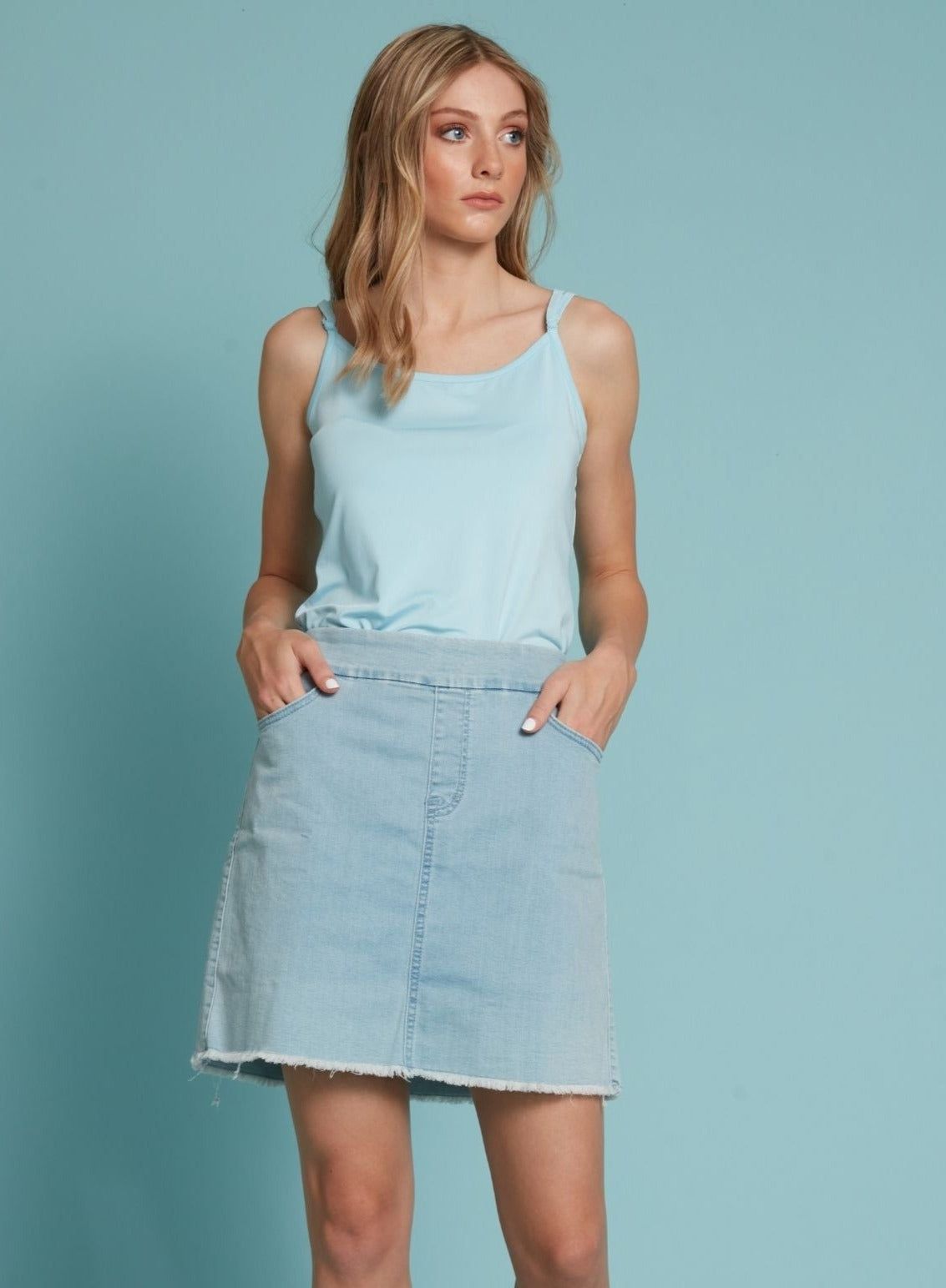 AMAR | Denim Skirt ||AMAR | Jupe en jean sold by Point Zero product image thumbnail 7