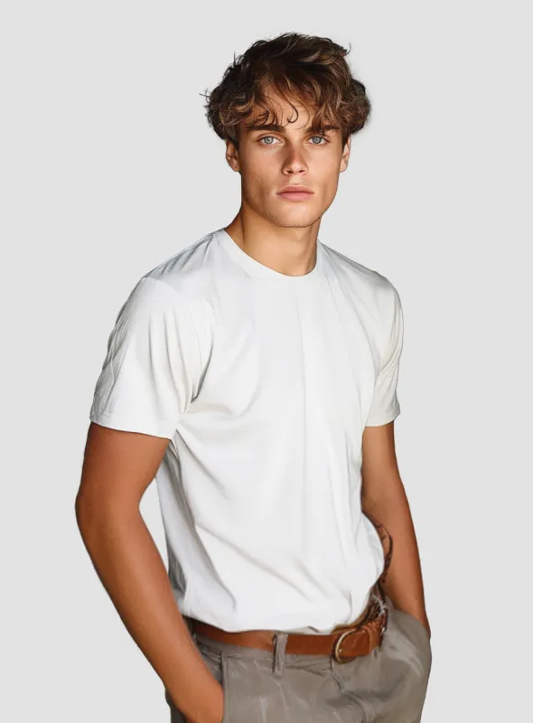 BIX | Crewneck This Organic Cotton t-shirt||BIX | T-shirt col rond en coton sold by Point Zero