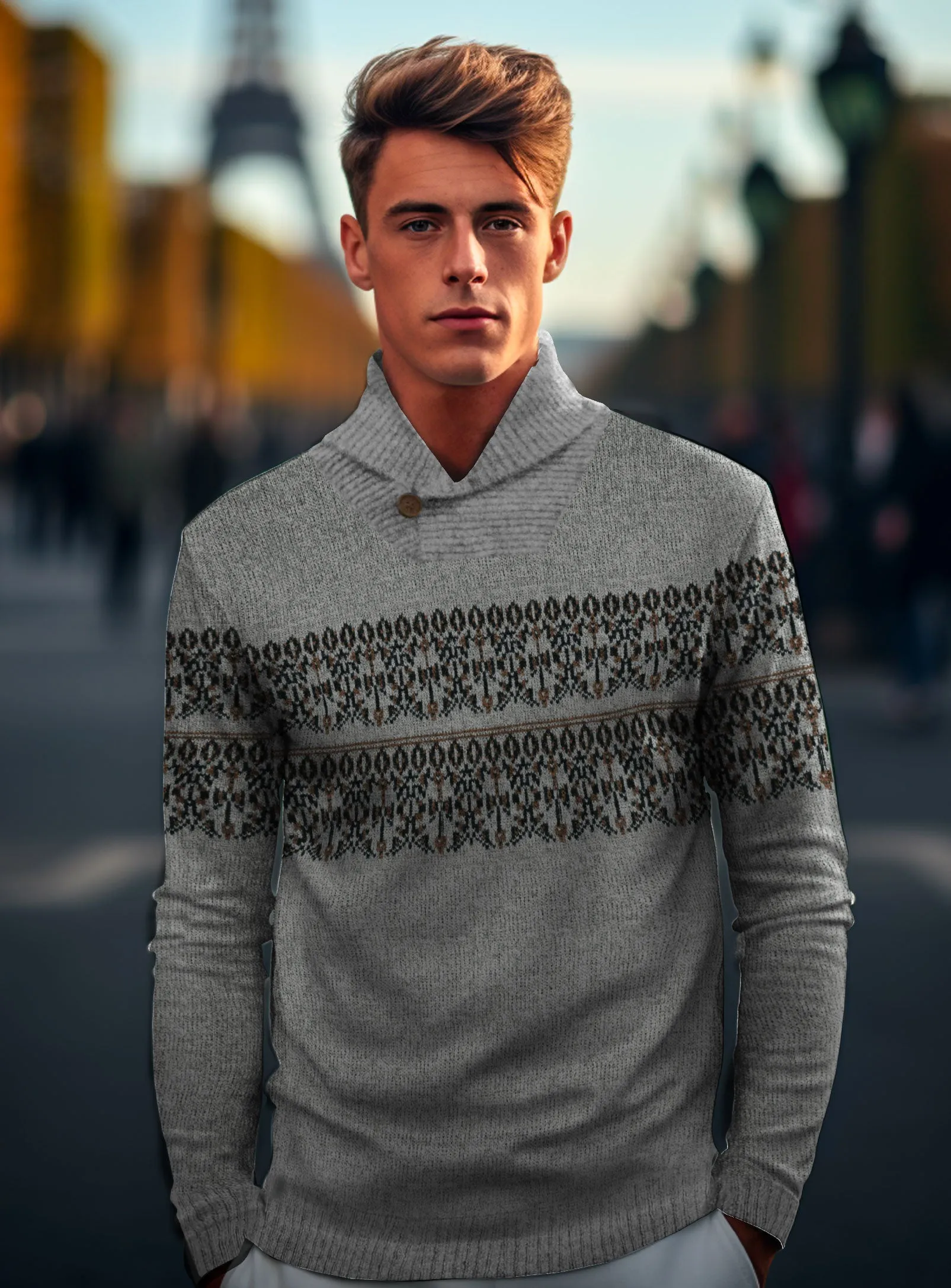 CHARLY| Textured Sweater||CHARLY|Pull Texturé sold by Point Zero