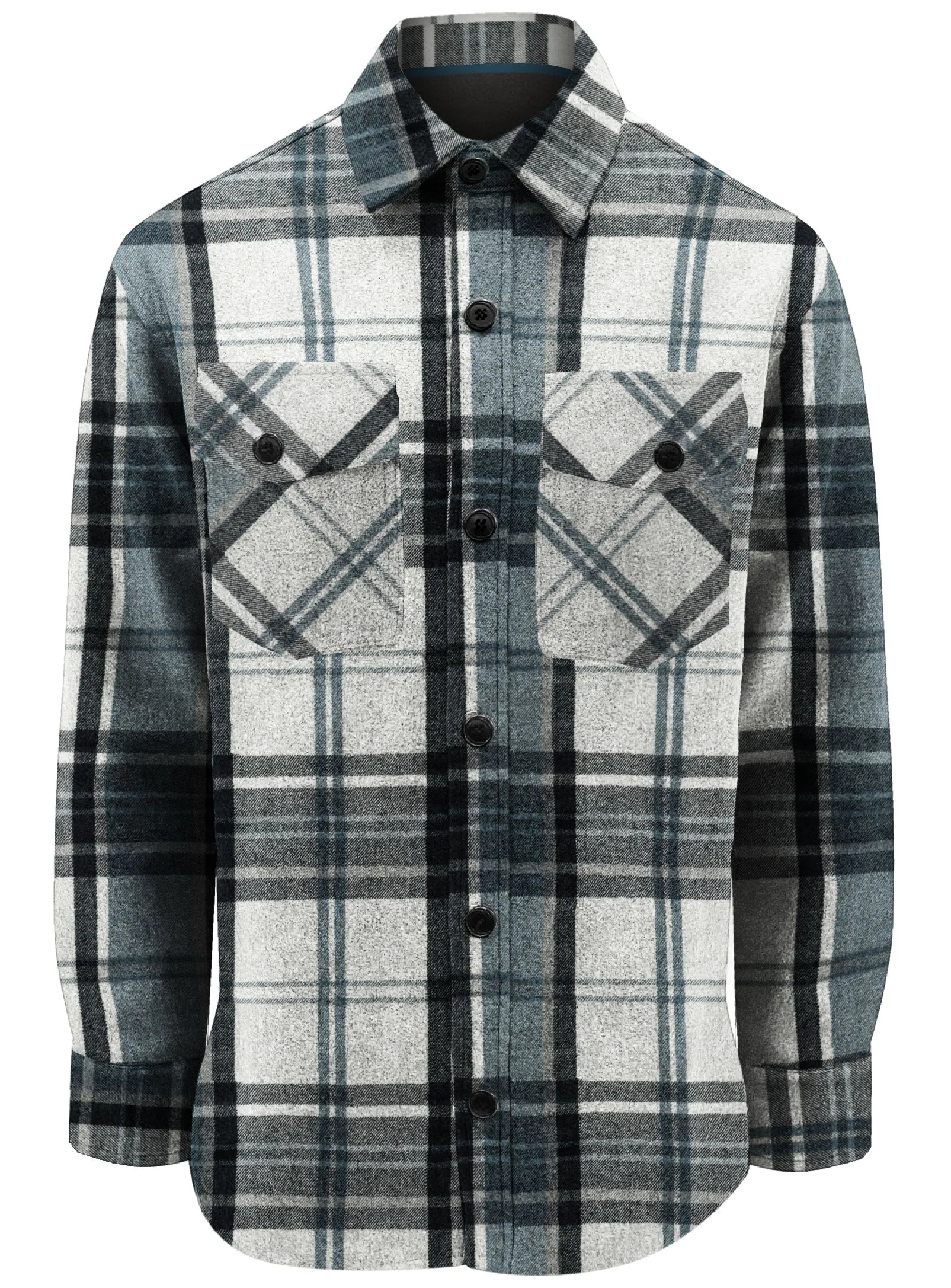 JOHN|Checkered pattern Shirt||JOHN|Chemise à motif à Carreaux sold by Point Zero