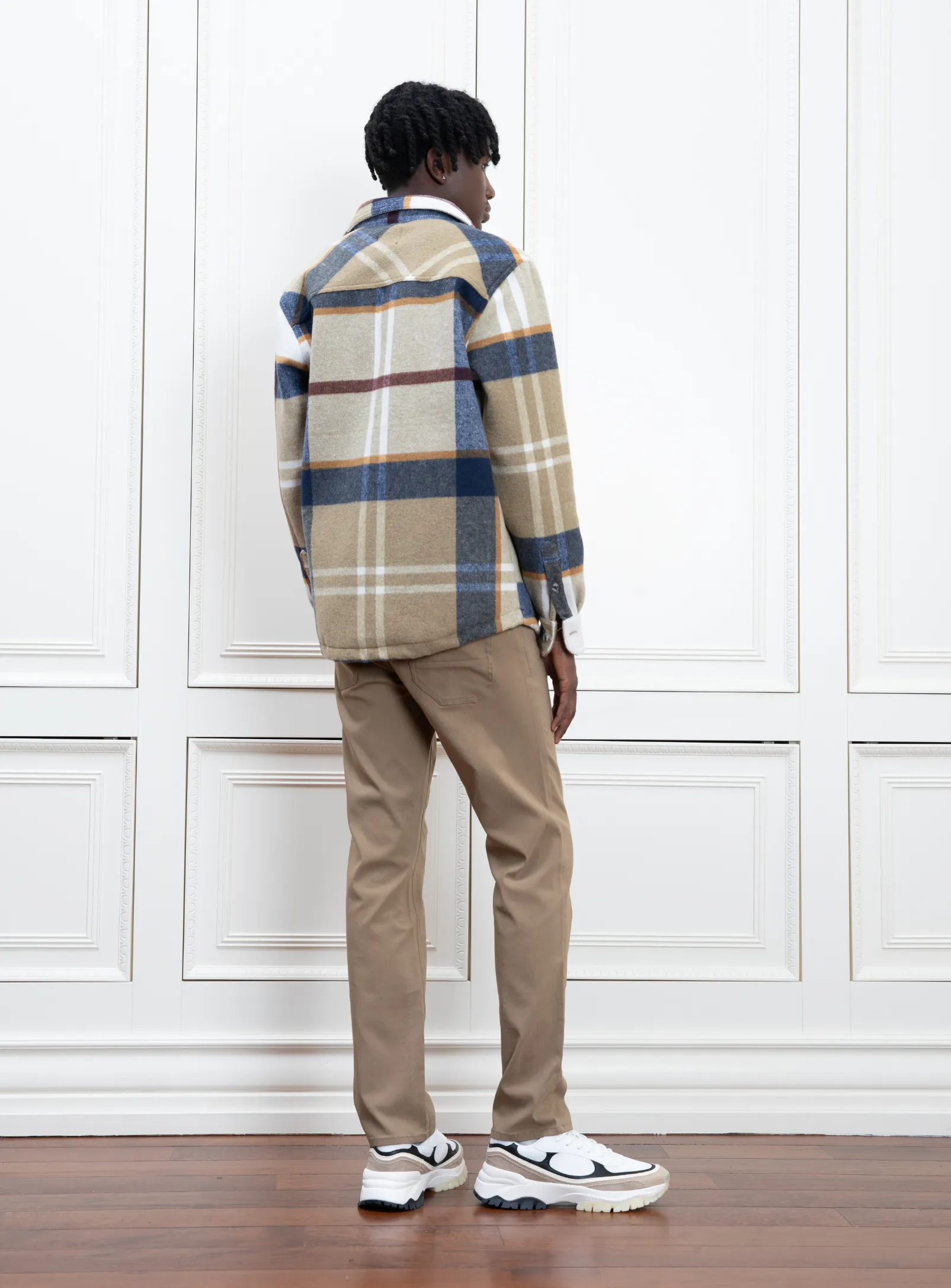 VICTOR | Men’s Recycled Polyester Checkered Shirt|VICTOR | Chemise à carreaux pour homme en polyester recyclé sold by Point Zero product image thumbnail 3