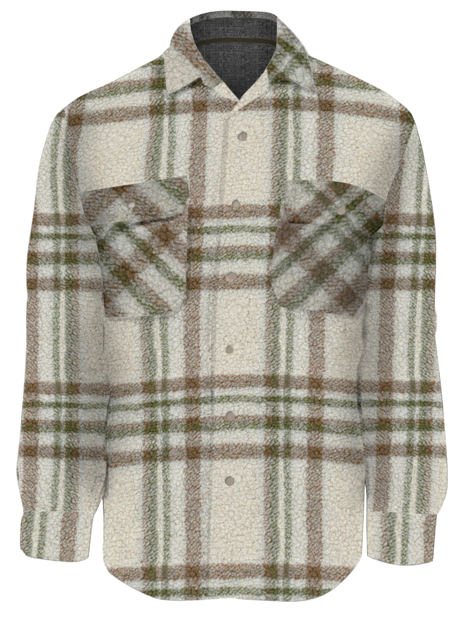 BONO | Checker sherpa semi-fit over shirt|| BONO | Chemise à carreaux en taffetas semi-ajustée sold by Point Zero product image thumbnail 2