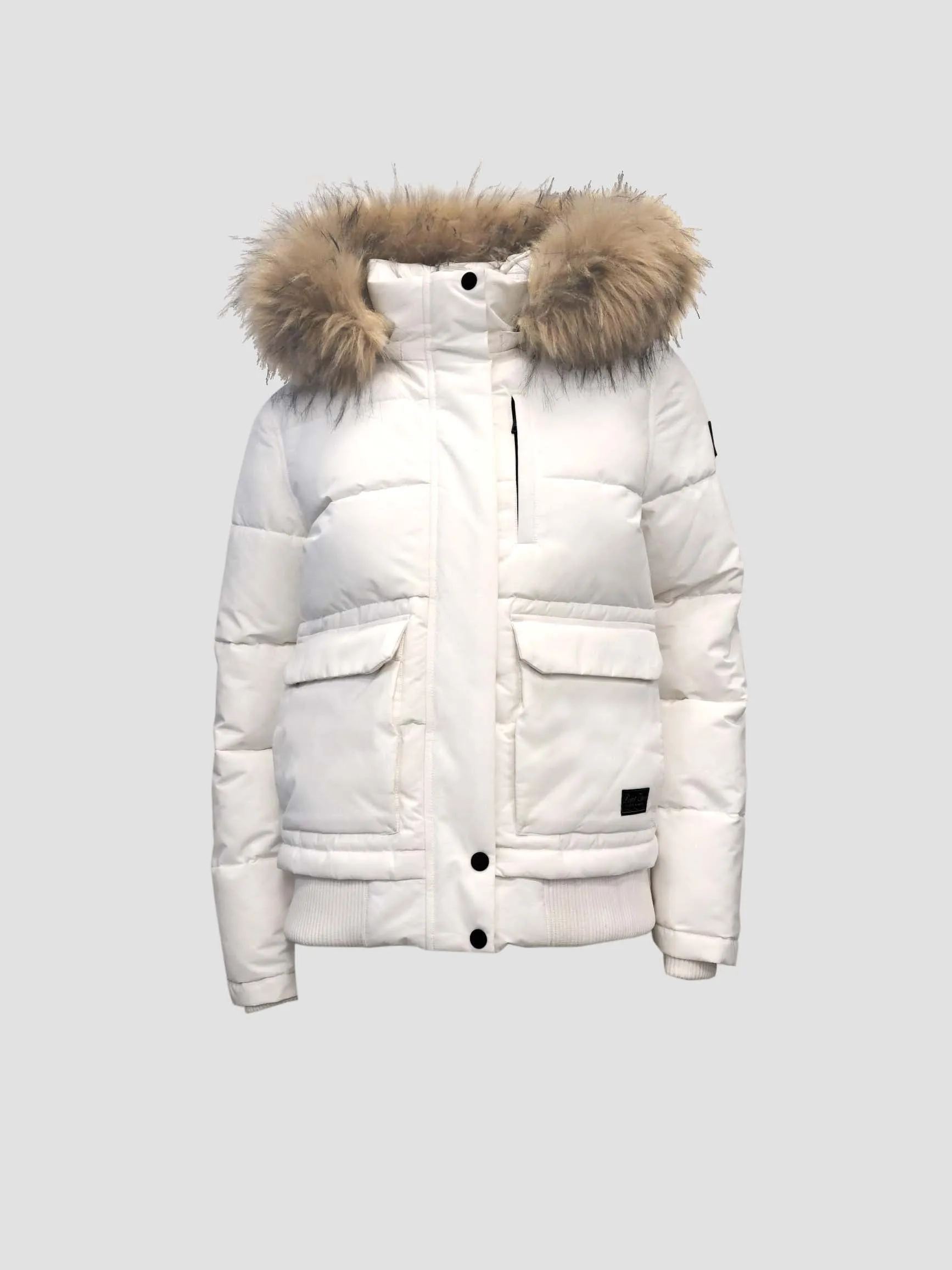 OVALIA | Removable Hood & Fur Bomber|| OVALIA | Capuche amovible et bomber en fourrure sold by Point Zero product image thumbnail 5