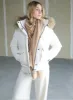 OVALIA | Removable Hood & Fur Bomber|| OVALIA | Capuche amovible et bomber en fourrure sold by Point Zero