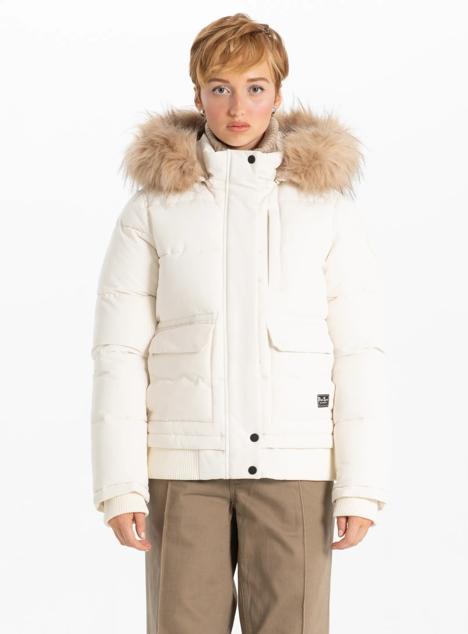 OVALIA | Removable Hood & Fur Bomber|| OVALIA | Capuche amovible et bomber en fourrure sold by Point Zero product image thumbnail 3