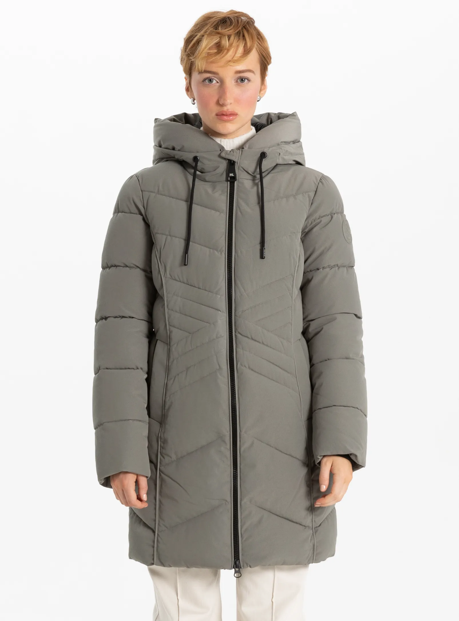 VALENTINA | Star-Stitch Chic Long Puffer Jacket || VALENTINA | Doudoune longue chic à motif étoile sold by Point Zero product image thumbnail 3