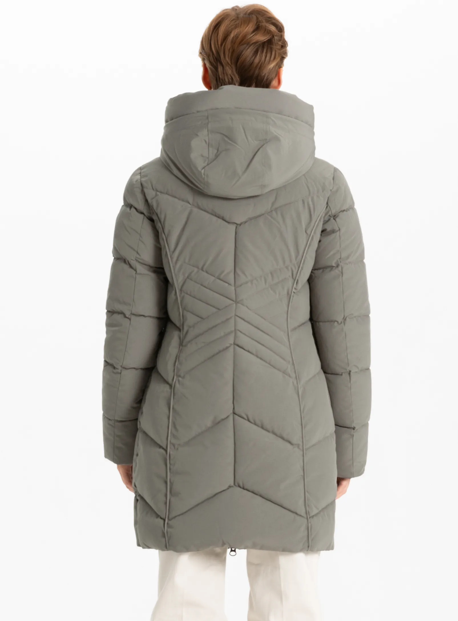 VALENTINA | Star-Stitch Chic Long Puffer Jacket || VALENTINA | Doudoune longue chic à motif étoile sold by Point Zero product image thumbnail 5