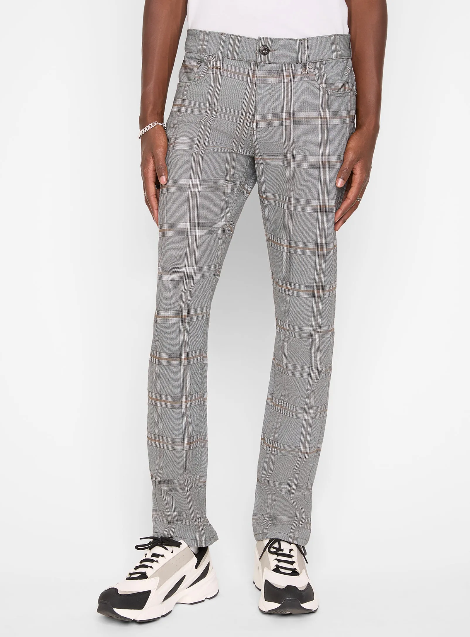 FRANK | Straight Leg Print Super Flex 5 Pocket Pants|| FRANK | Pantalons À Cinq Poches Super Flex À Jambe Droite Imprimée sold by Point Zero product image thumbnail 2