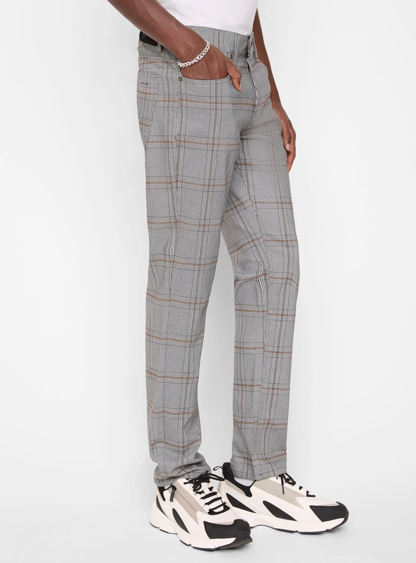 FRANK | Straight Leg Print Super Flex 5 Pocket Pants|| FRANK | Pantalons À Cinq Poches Super Flex À Jambe Droite Imprimée sold by Point Zero product image thumbnail 3
