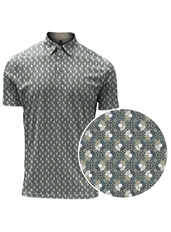 WILLFRED | Dot Printed Polo|| WILLFRED | Polo À Imprimé À Pois sold by Point Zero