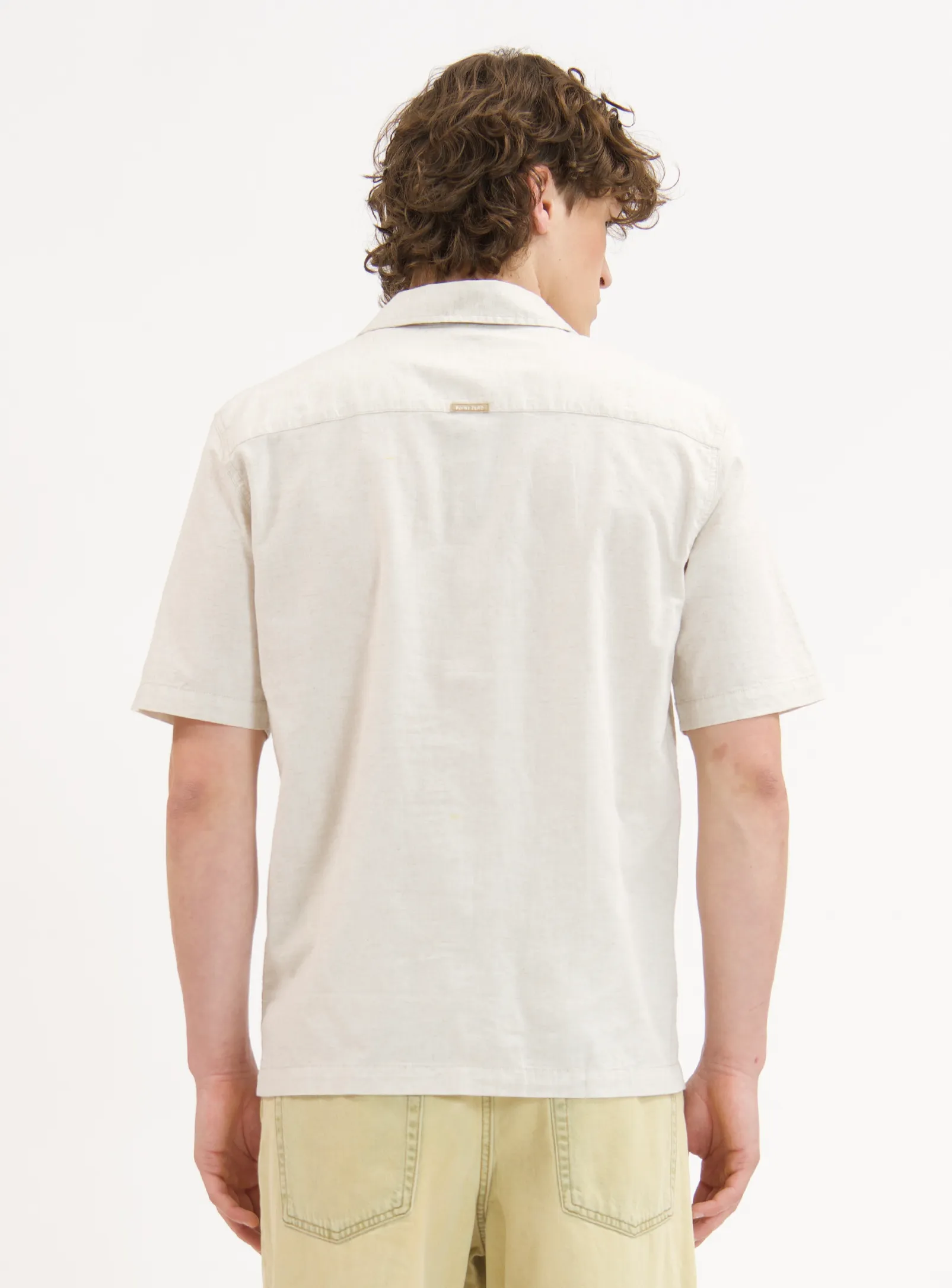 MORG | Linen Tuck-Out Short-Sleeve Shirt ||MORG | Chemise À Manches Courtes En Lin Avec Effet Rentré sold by Point Zero product image thumbnail 5