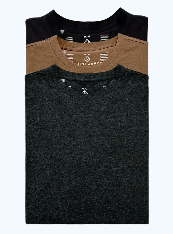 3-Pack Cotton Organic T-shirts || Pack de 3 t-shirt en coton biologique sold by Point Zero