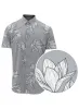 ROBINS | Linen Flower Print Shirt|| ROBINS | Chemise En Lin à Imprimé Floral sold by Point Zero