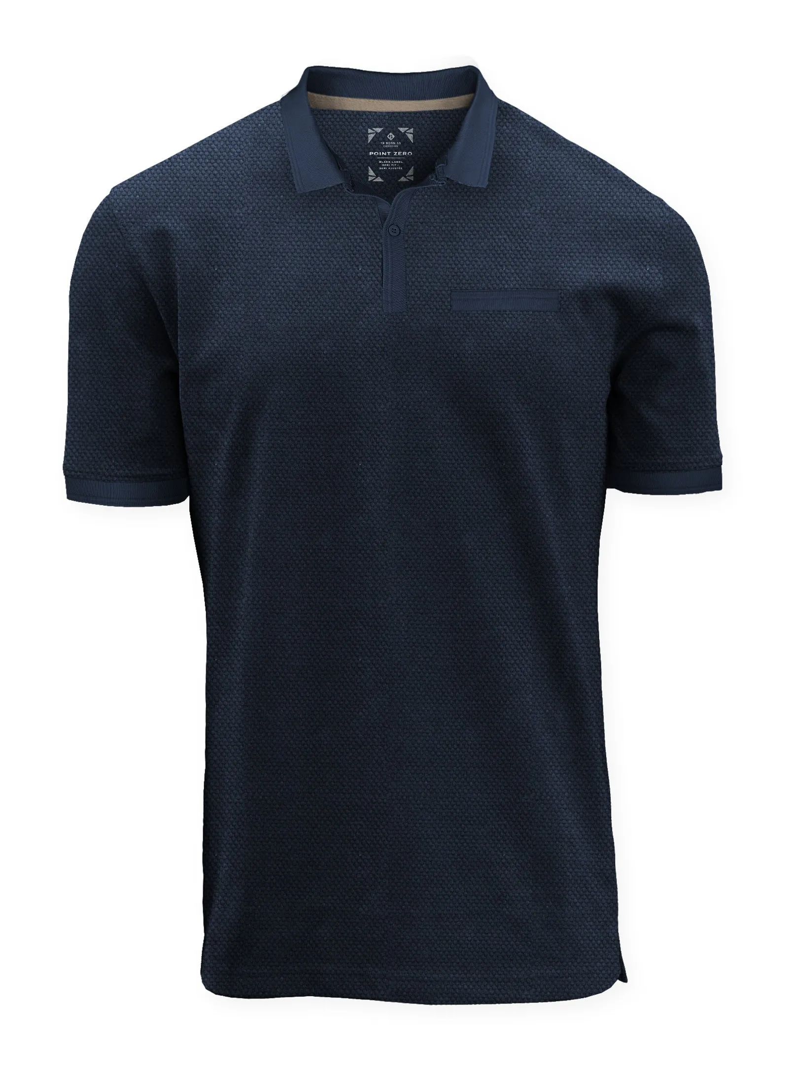 TRENT | Bubble Jacquard Polo || TRENT | Bubble Jacquard Polo sold by Point Zero product image thumbnail 4
