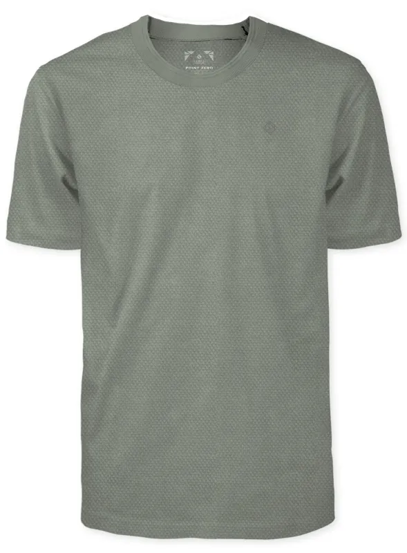 WESTIN | Bubble Jacquard Crewneck T-Shirt|| WESTIN | T-shirt À Col Rond En Jacquard Bulle sold by Point Zero