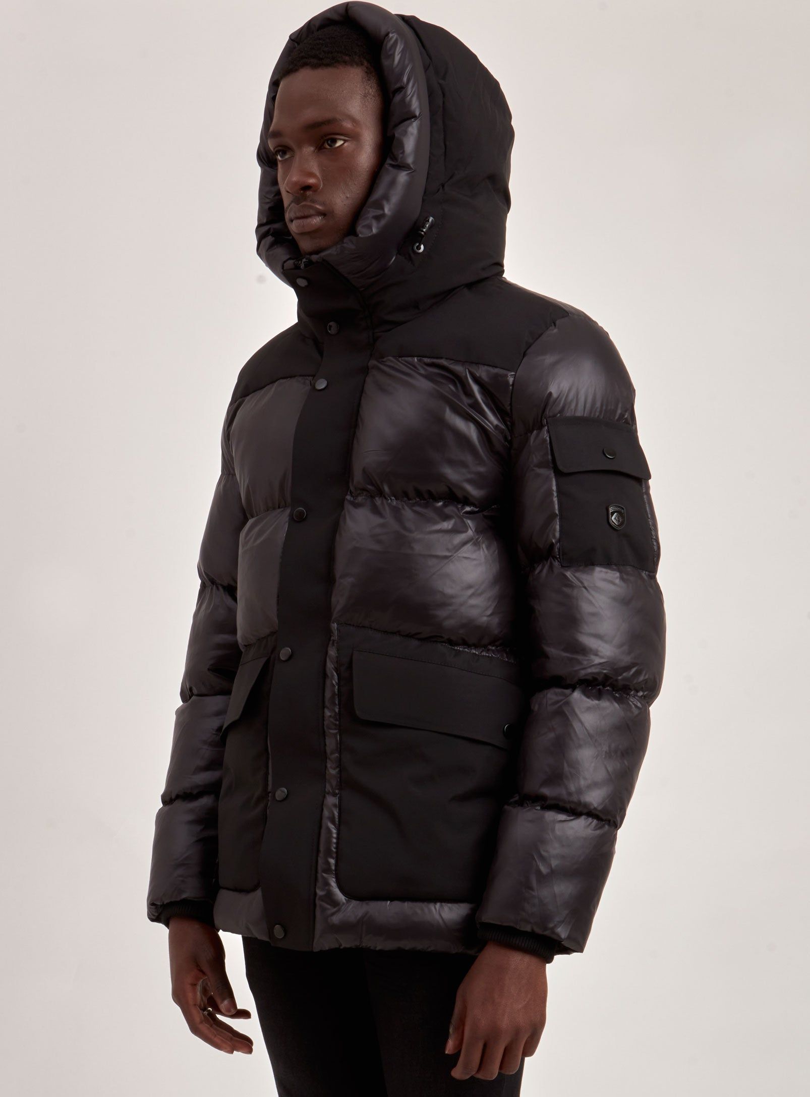 ELI | QUILTED ECO DOWN PUFFER||ELI | DOUDOUNE ECO REMBOURREE-NOIR sold by Point Zero product image thumbnail 3