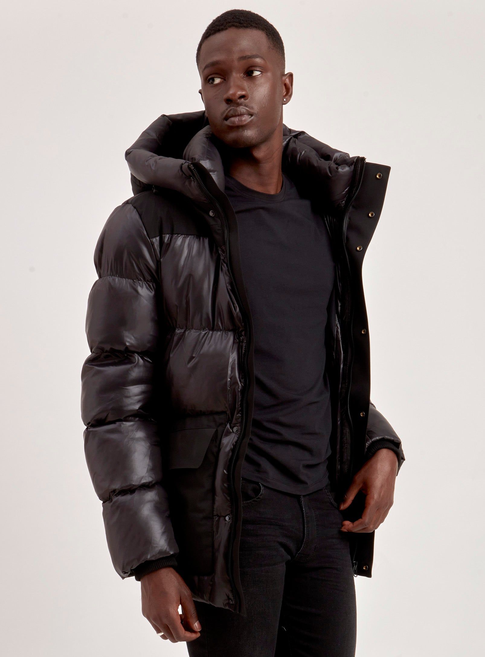 ELI | QUILTED ECO DOWN PUFFER||ELI | DOUDOUNE ECO REMBOURREE-NOIR sold by Point Zero product image thumbnail 6