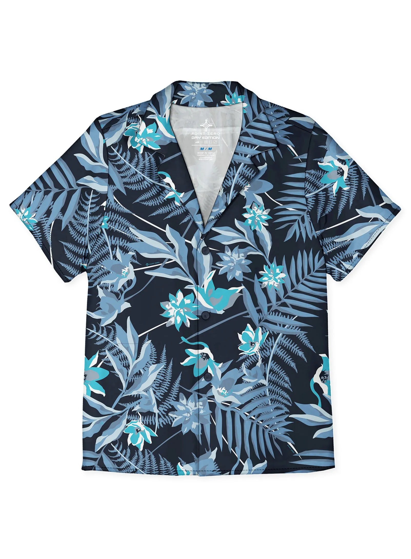 KIKO | Tropical Blooms Printed Stretch Shirt|| KIKO | Chemise À Imprimé Floraison Tropicale Extensible sold by Point Zero