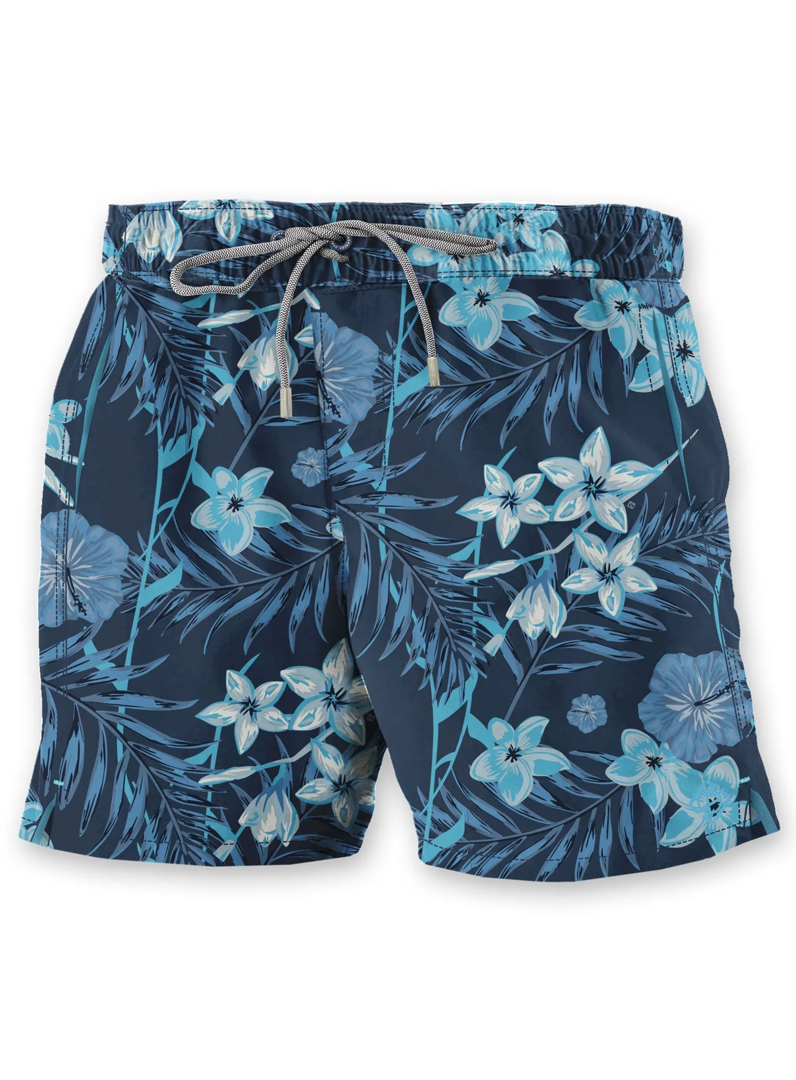 ORIN | Print Swimshorts With Elastic Waistband|| ORIN | Short De Bain Imprimé Avec Ceinture Élastique sold by Point Zero