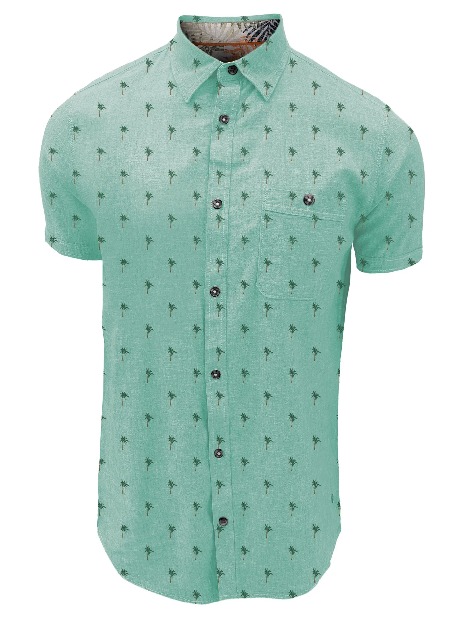 JASON | Linen Cotton Print Short-Sleeve Shirt|| JASON | Chemise À Manches Courtes En Lin Et Coton À Motif sold by Point Zero product image thumbnail 3