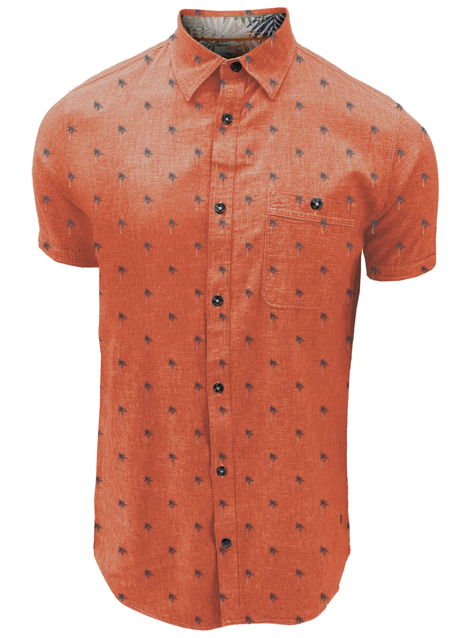 JASON | Linen Cotton Print Short-Sleeve Shirt|| JASON | Chemise À Manches Courtes En Lin Et Coton À Motif sold by Point Zero product image thumbnail 2