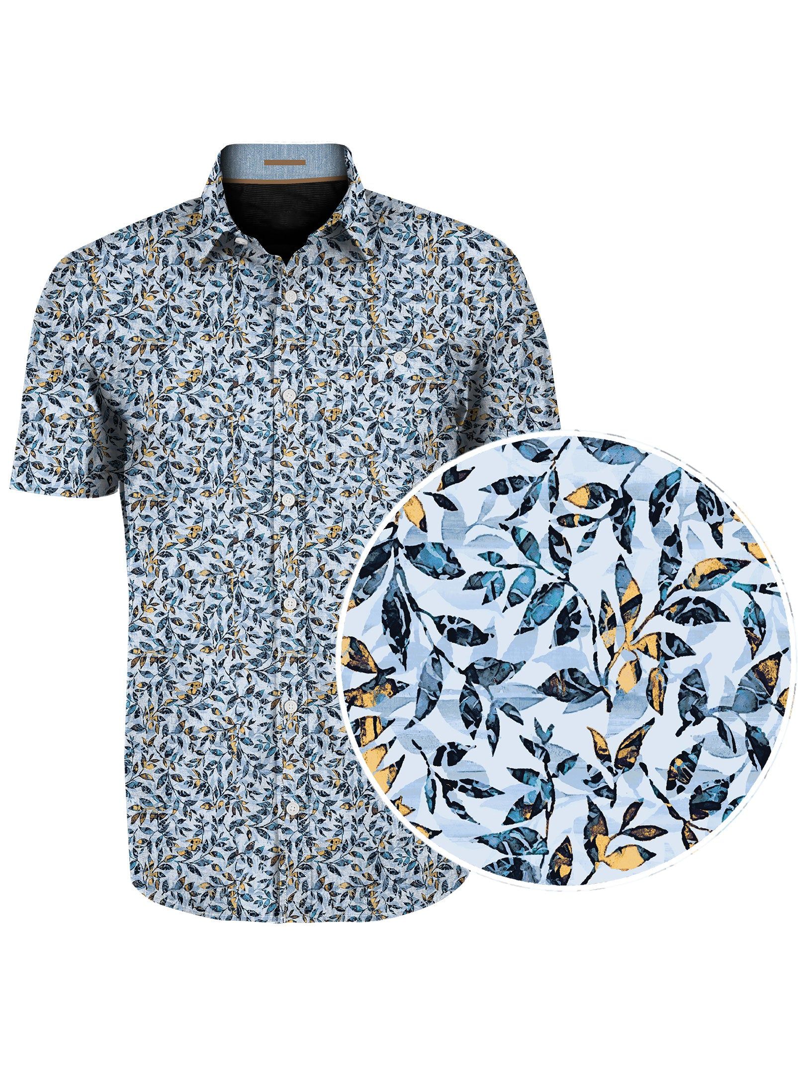 CARTER| Printed button up stretch Shirt||CARTER|Chemise boutonnée imprimée extensible sold by Point Zero product image thumbnail 4