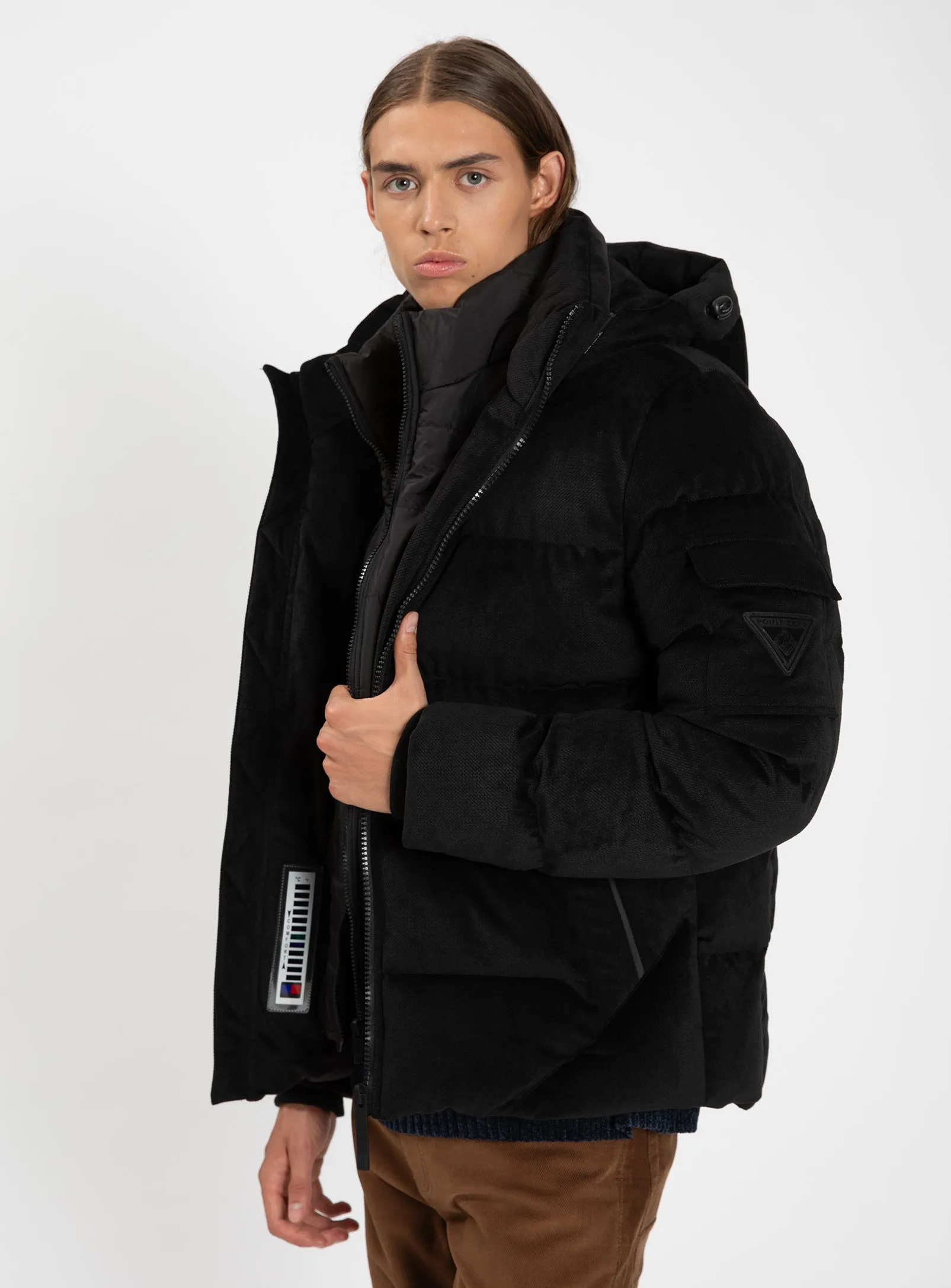 KRONOS | Jacquard Corduroy Puffer Jacket || KRONOS | puffer jacquard sold by Point Zero product image thumbnail 4