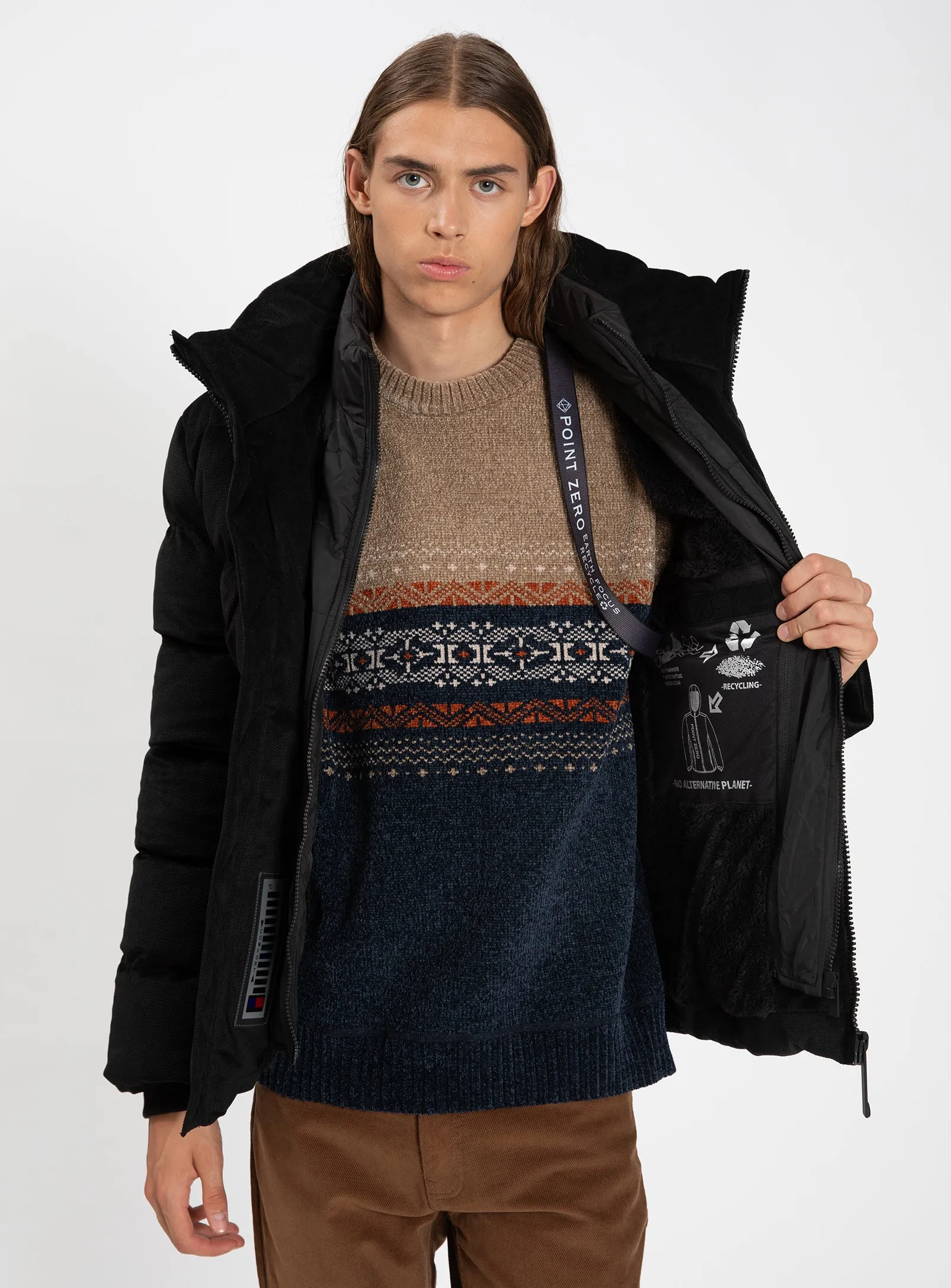 KRONOS | Jacquard Corduroy Puffer Jacket || KRONOS | puffer jacquard sold by Point Zero product image thumbnail 5