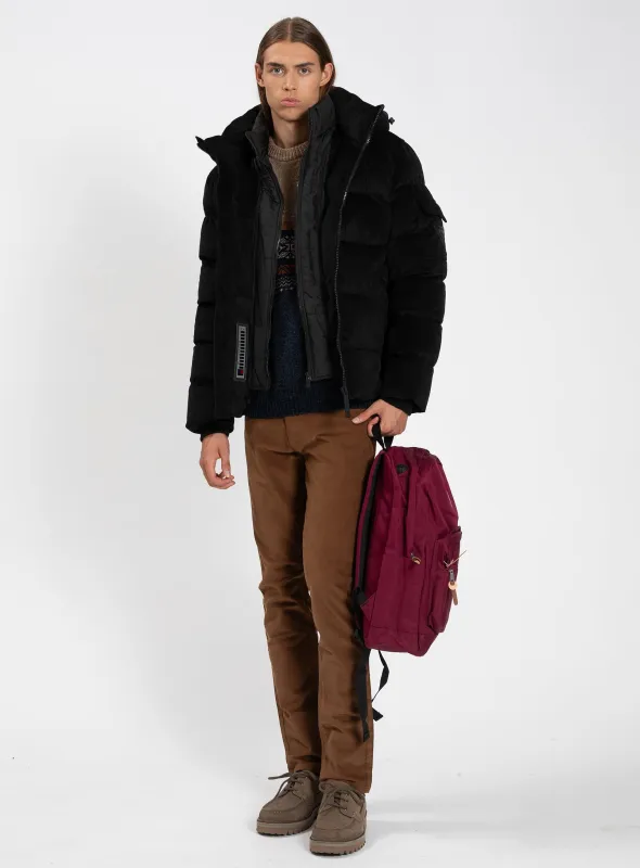 KRONOS | Jacquard Corduroy Puffer Jacket || KRONOS | puffer jacquard sold by Point Zero