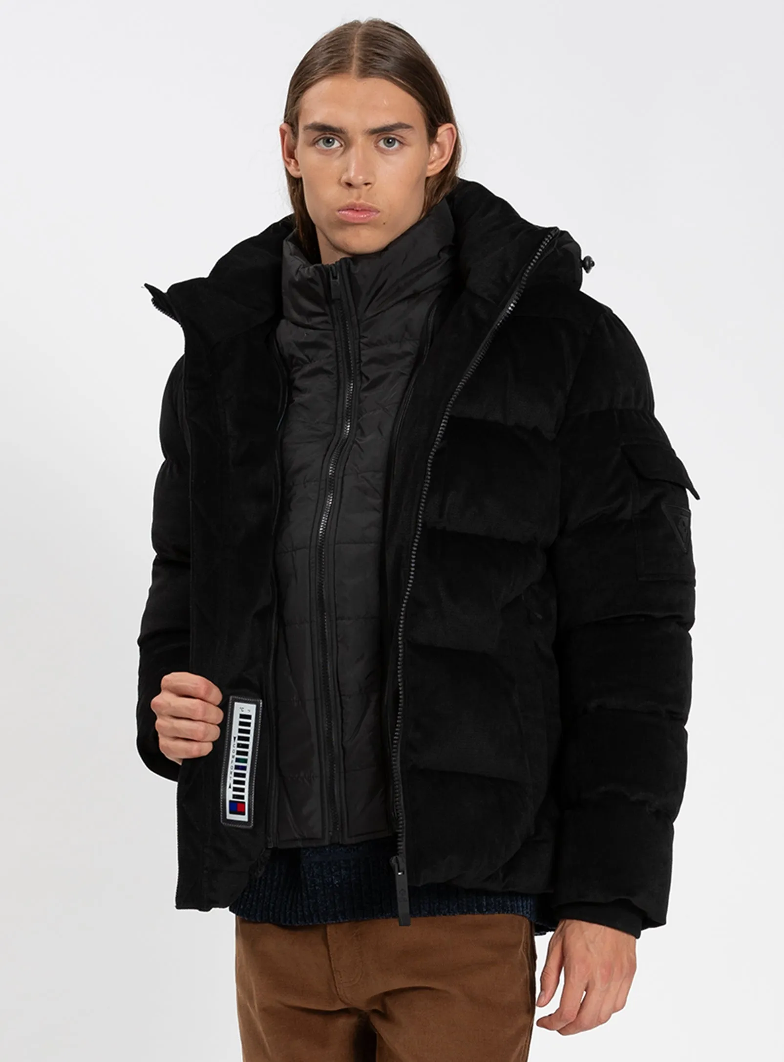 KRONOS | Jacquard Corduroy Puffer Jacket || KRONOS | puffer jacquard sold by Point Zero product image thumbnail 3