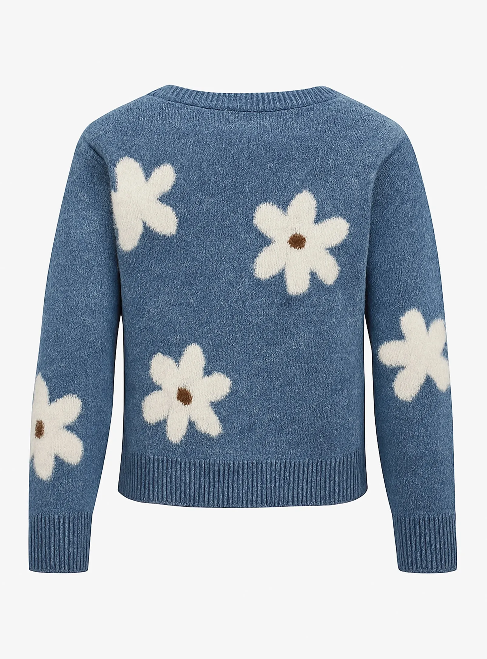ALINE | Floral Knit Crewneck Sweater || ALINE | Pull Col Rond à Motif Floral sold by Point Zero product image thumbnail 4