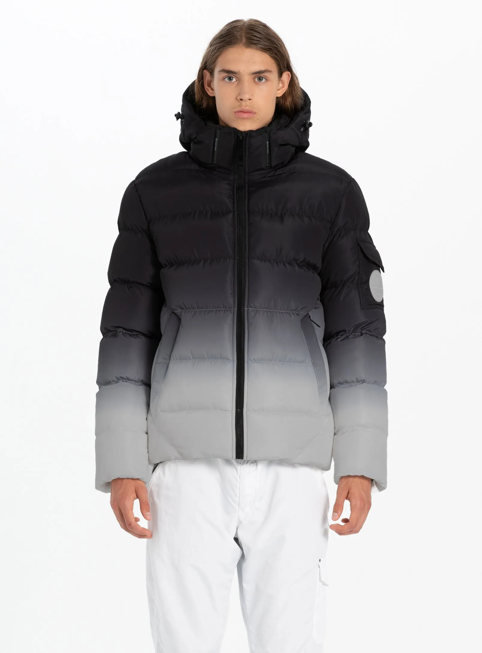 AKSEL | Dip Dye Puffer Jacket || AKSEL | Veste polaire Dip Dye sold by Point Zero product image thumbnail 2