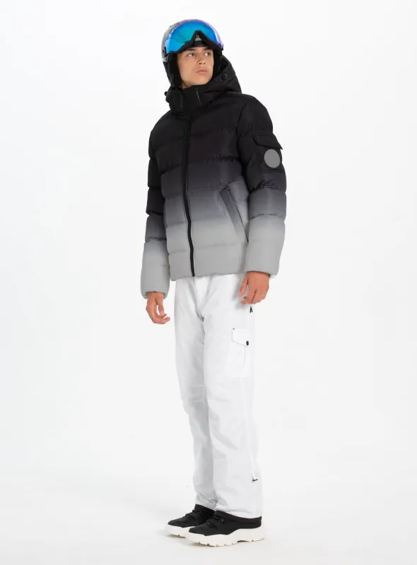 AKSEL | Dip Dye Puffer Jacket || AKSEL | Veste polaire Dip Dye sold by Point Zero