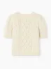 BINTA | Short-Sleeve Bobble Knit Sweater || BINTA | Pull à Manches Courtes en Maille à Pois sold by Point Zero
