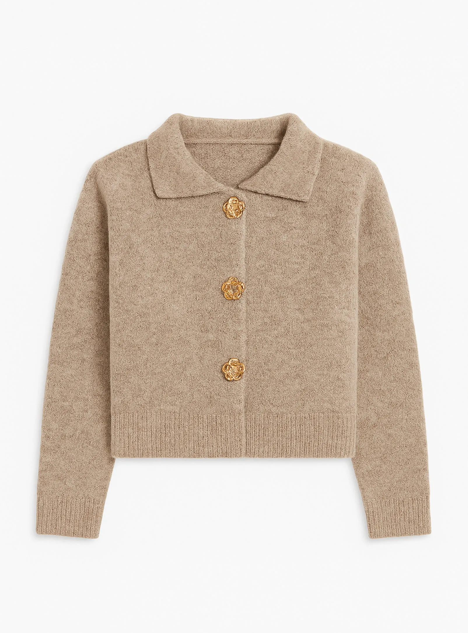 ALYA | Cardigan with Gold Buttons || ALYA | Cardigan à boutons dorés sold by Point Zero product image thumbnail 4