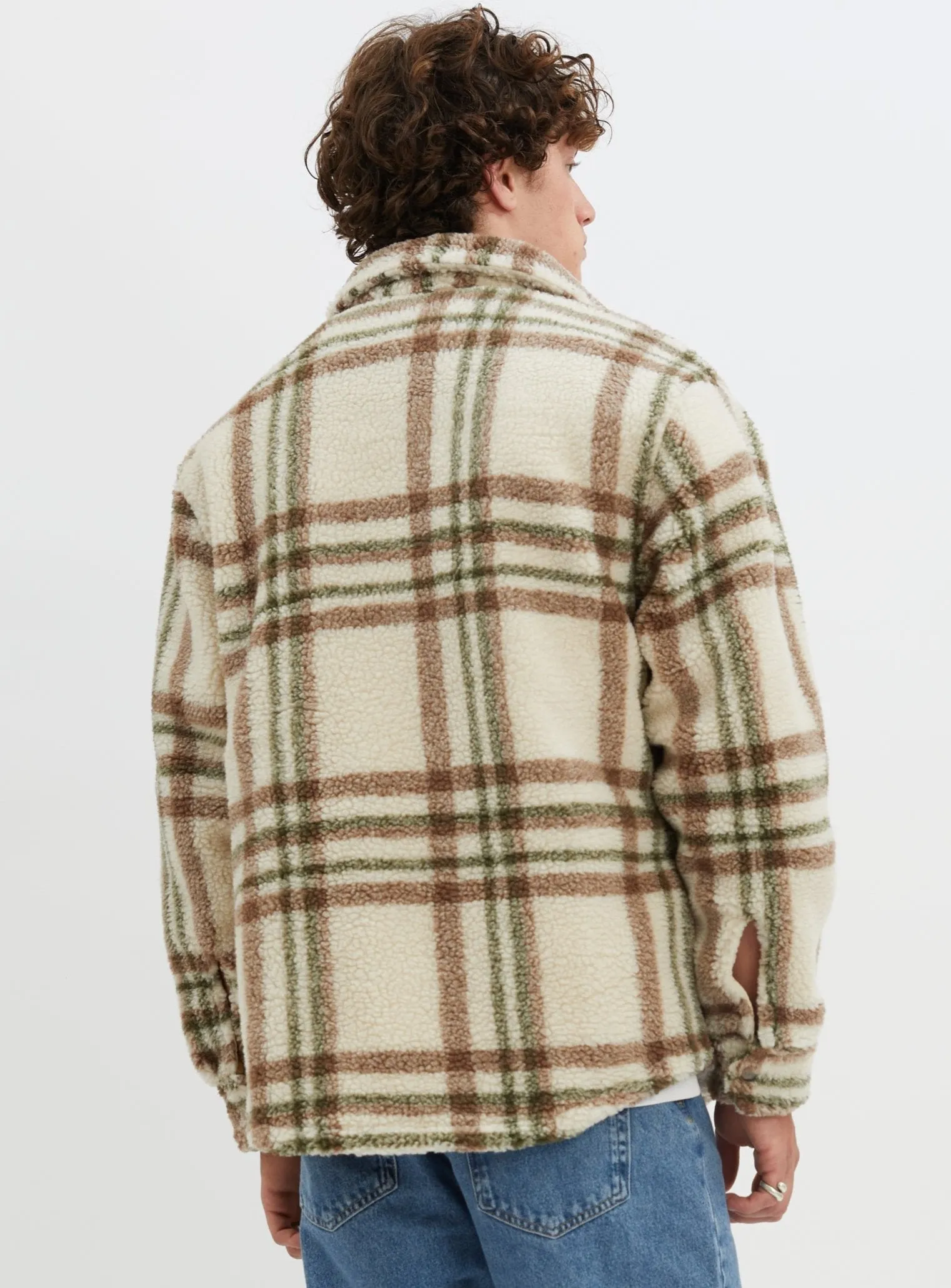 BONO | Checkered sherpa semi-fit over shirt|| BONO | Chemise à carreaux en taffetas semi-ajustée sold by Point Zero product image thumbnail 4