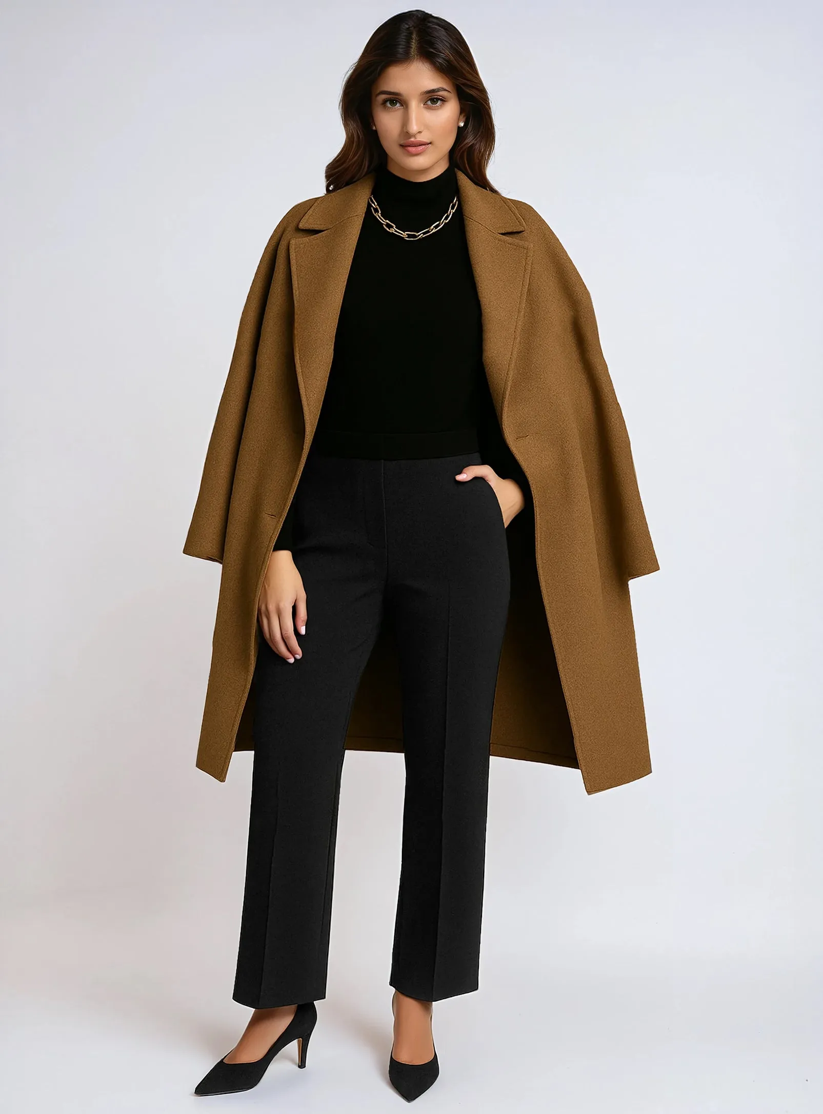 MILA | Wide-Leg Ponte Pant || MILA | Pantalon ponte à jambe large sold by Point Zero