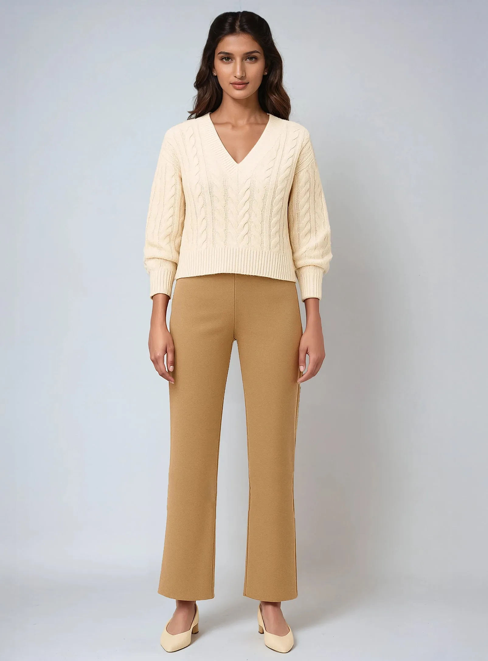 MILA | Wide-Leg Ponte Pant || MILA | Pantalon ponte à jambe large sold by Point Zero product image thumbnail 5