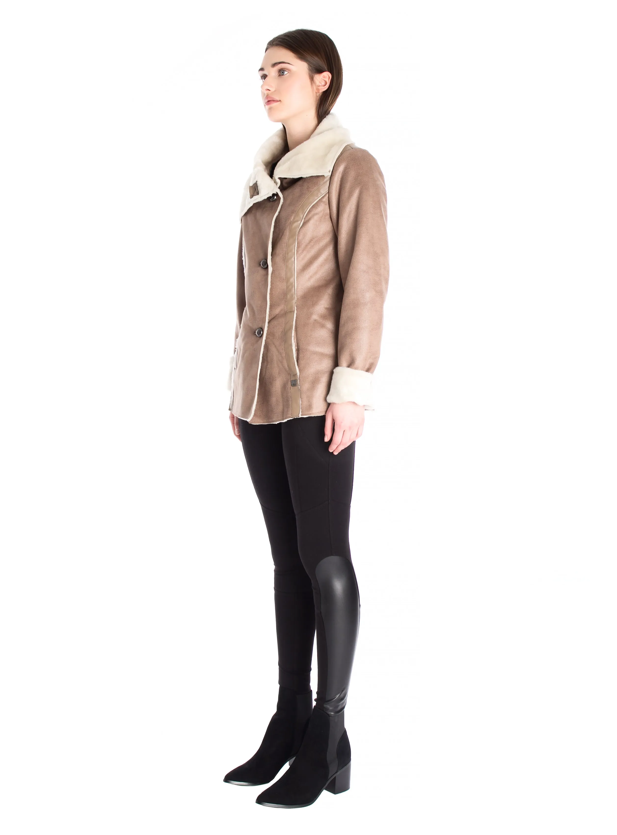 ELSSA |Melton Long Coat||ELSSA | Manteau long en Melton sold by Point Zero product image thumbnail 3