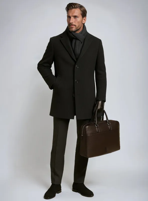 HUMBERT | Melton Coat ||HUMBERT | Manteau en drap de laine sold by Point Zero