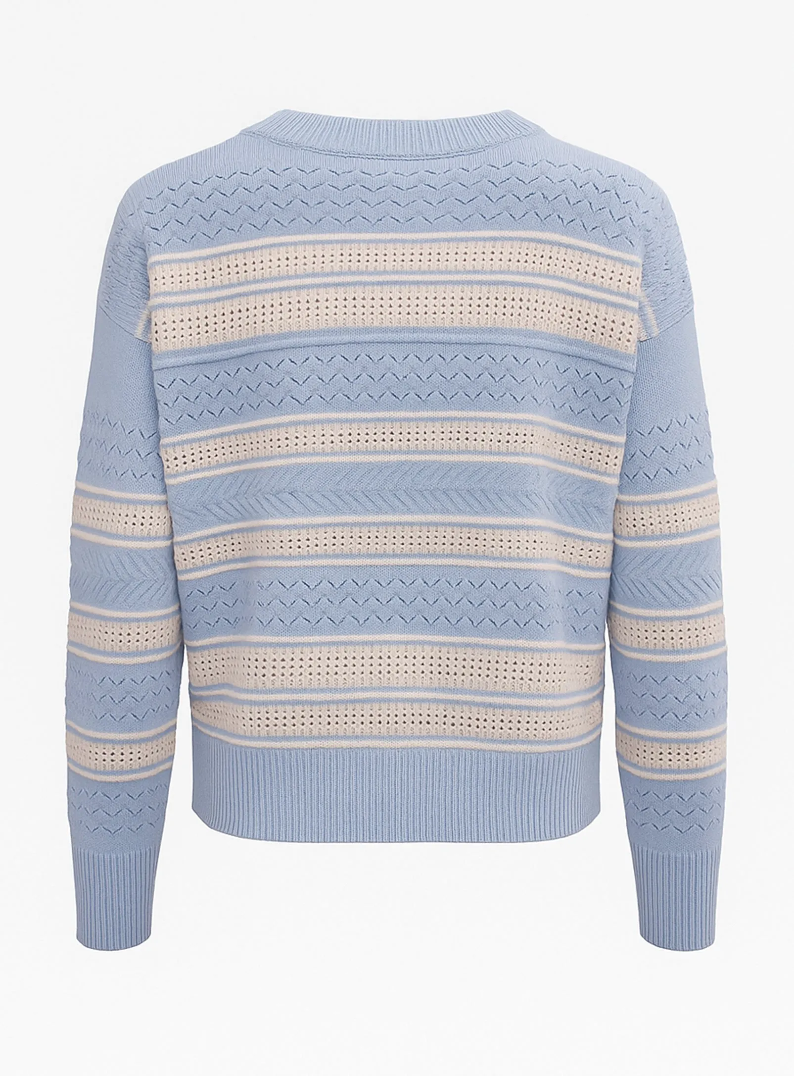 IRIS | Crew Neck Striped Sweater||IRIS | Pull Rayé à Manches Longues et Col Rond sold by Point Zero product image thumbnail 4