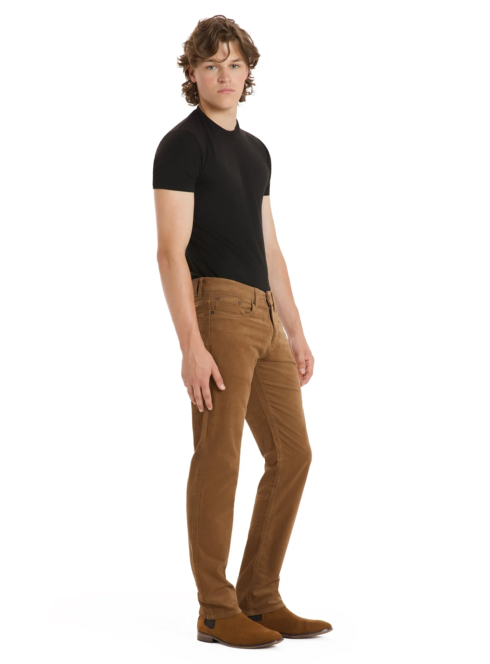 DANNY | Corduroy Stretch 5 Pocket Pants || DANNY | Pantalon en Velours Côtelé Extensible à 5 Poches sold by Point Zero product image thumbnail 2