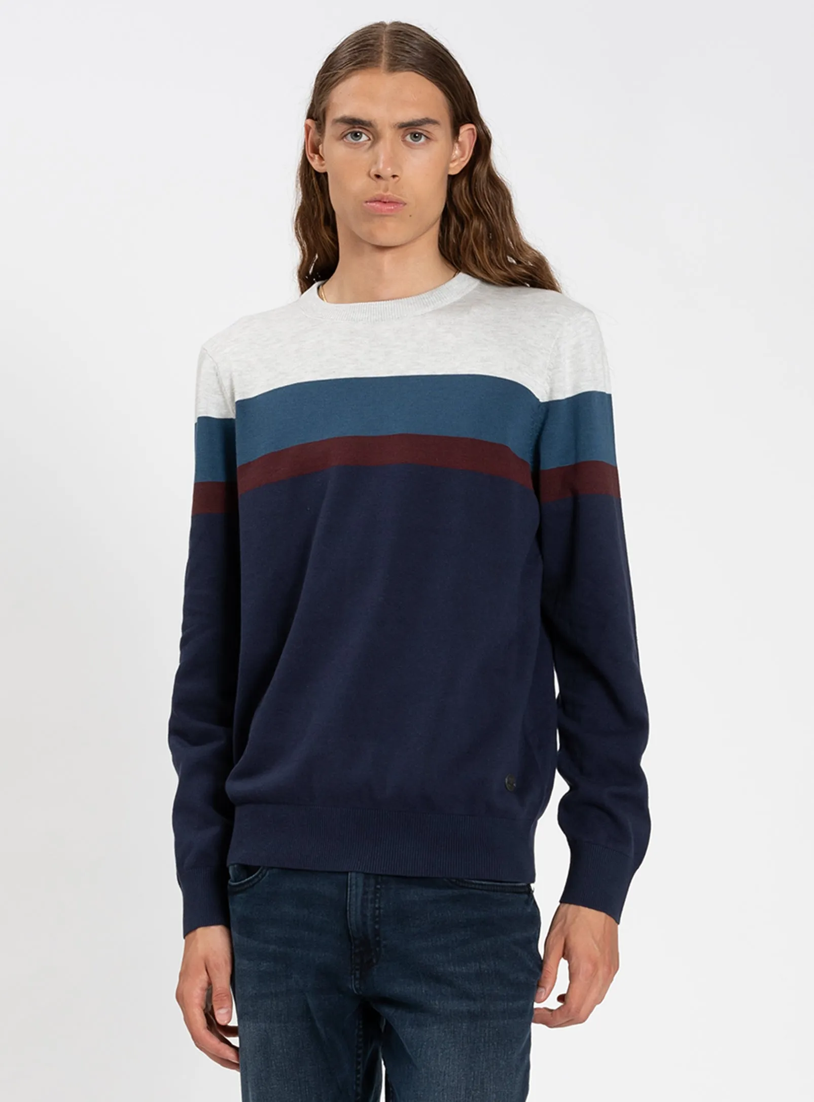 IRWIN | Fine Gauge Striped Crew Neck Sweater || IRWIN | Chandail à Col Rond Rayé en Maille Fine sold by Point Zero product image thumbnail 2